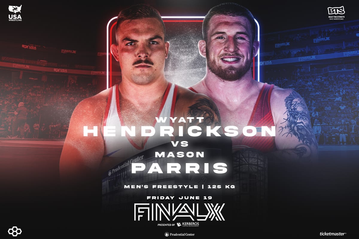 Mason Parris, Wyatt Hendrickson clash in men's freestyle 125 kg
